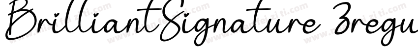 BrilliantSignature 3regular字体转换